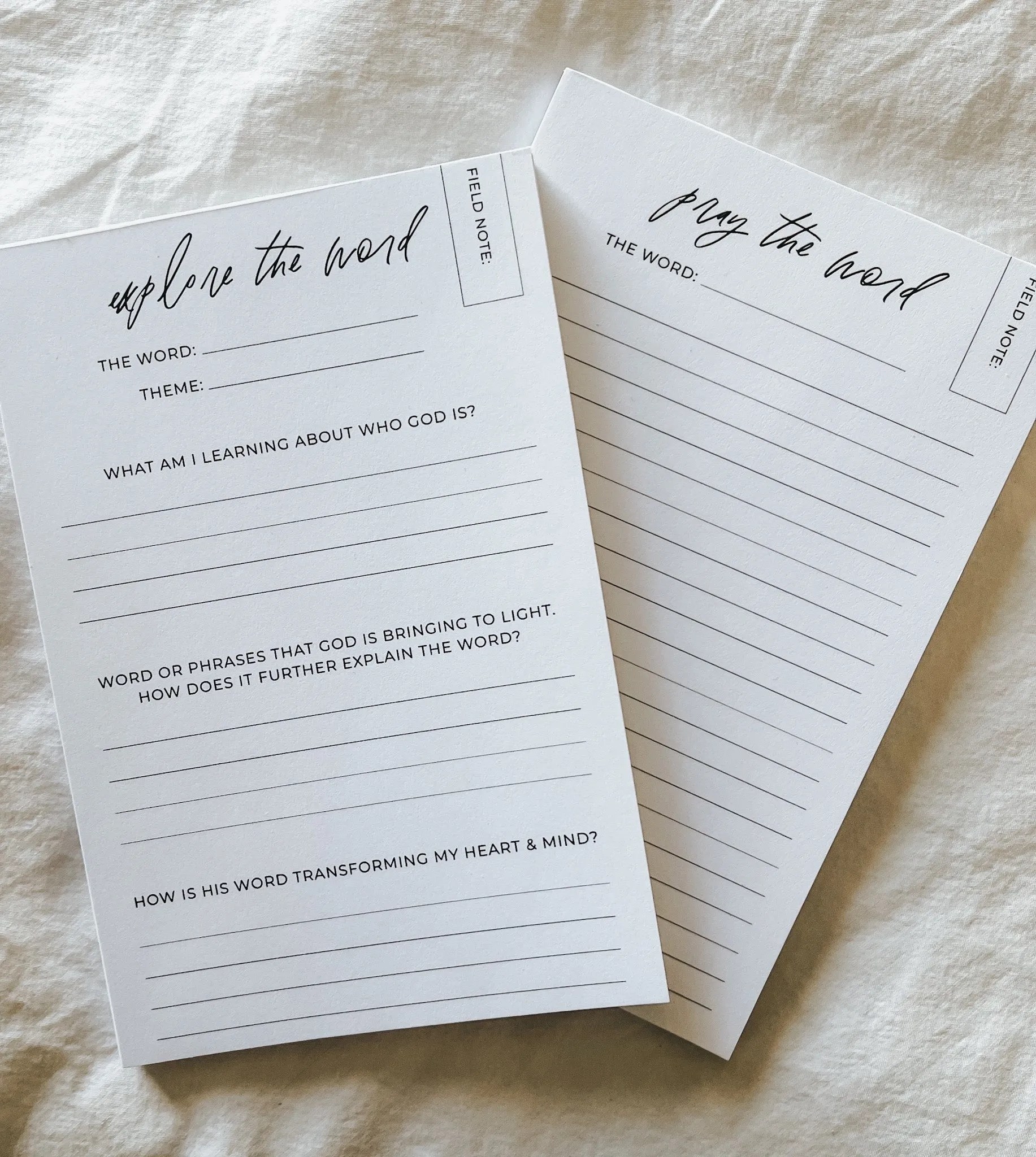 Explore The Word Field Notes