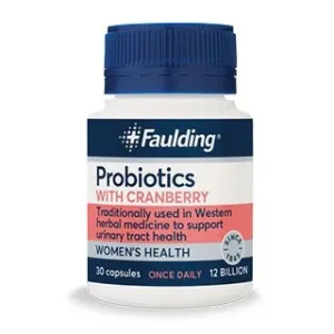 Faulding Probiotics with Cranberry 30 Capsules