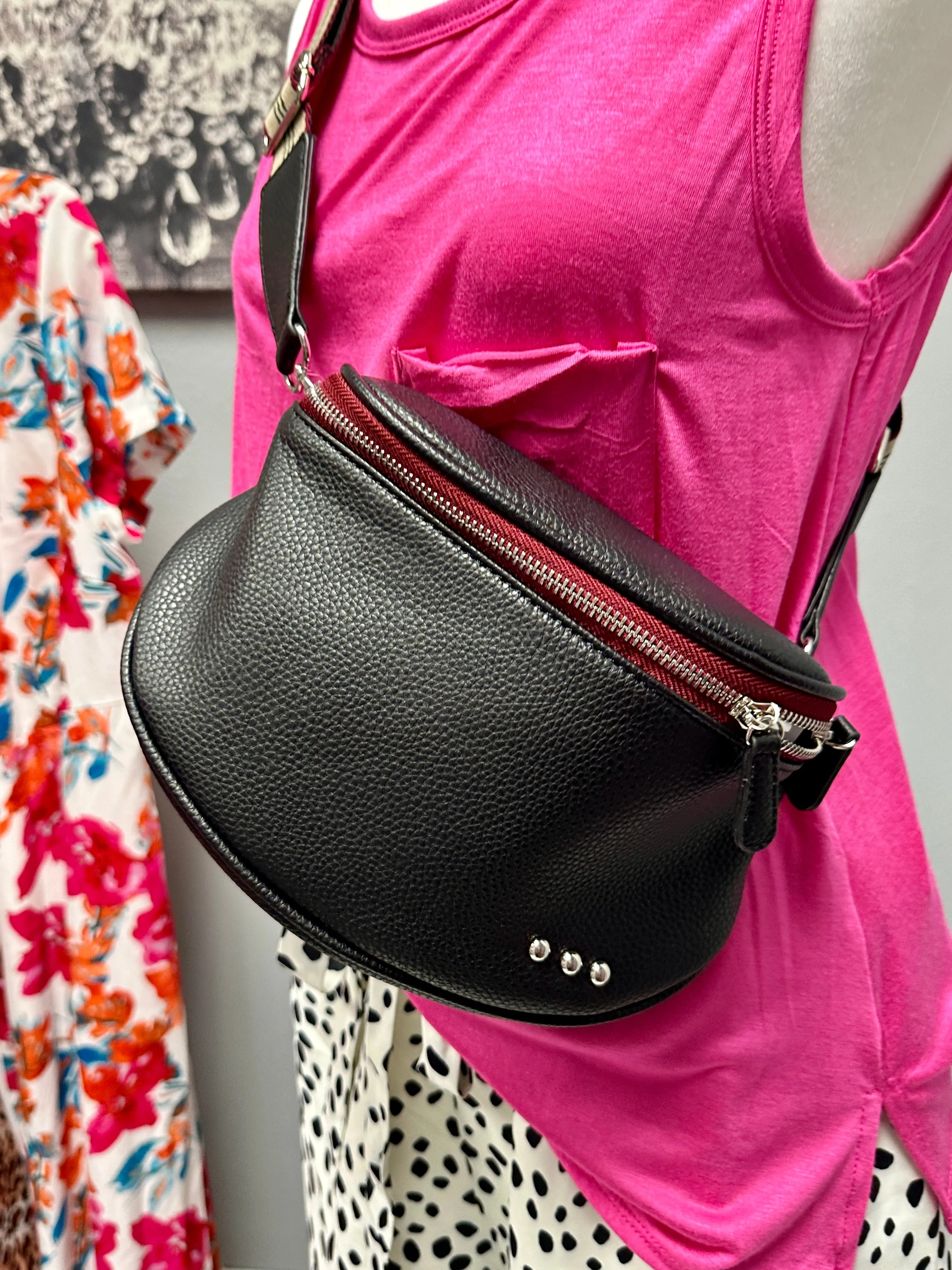 Faux Leather Crossbody
