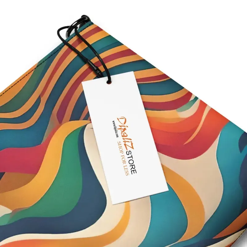 Faux Leather Wavy Stripes Crossbody Bag Elevated Vibe