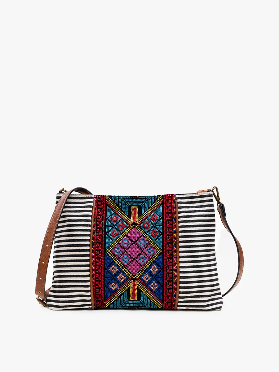 Felicity Aztec Embroidered Crossbody