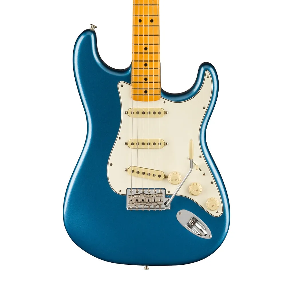 Fender American Vintage II 73 Stratocaster Electric Guitar, Maple FB, Lake Placid Blue