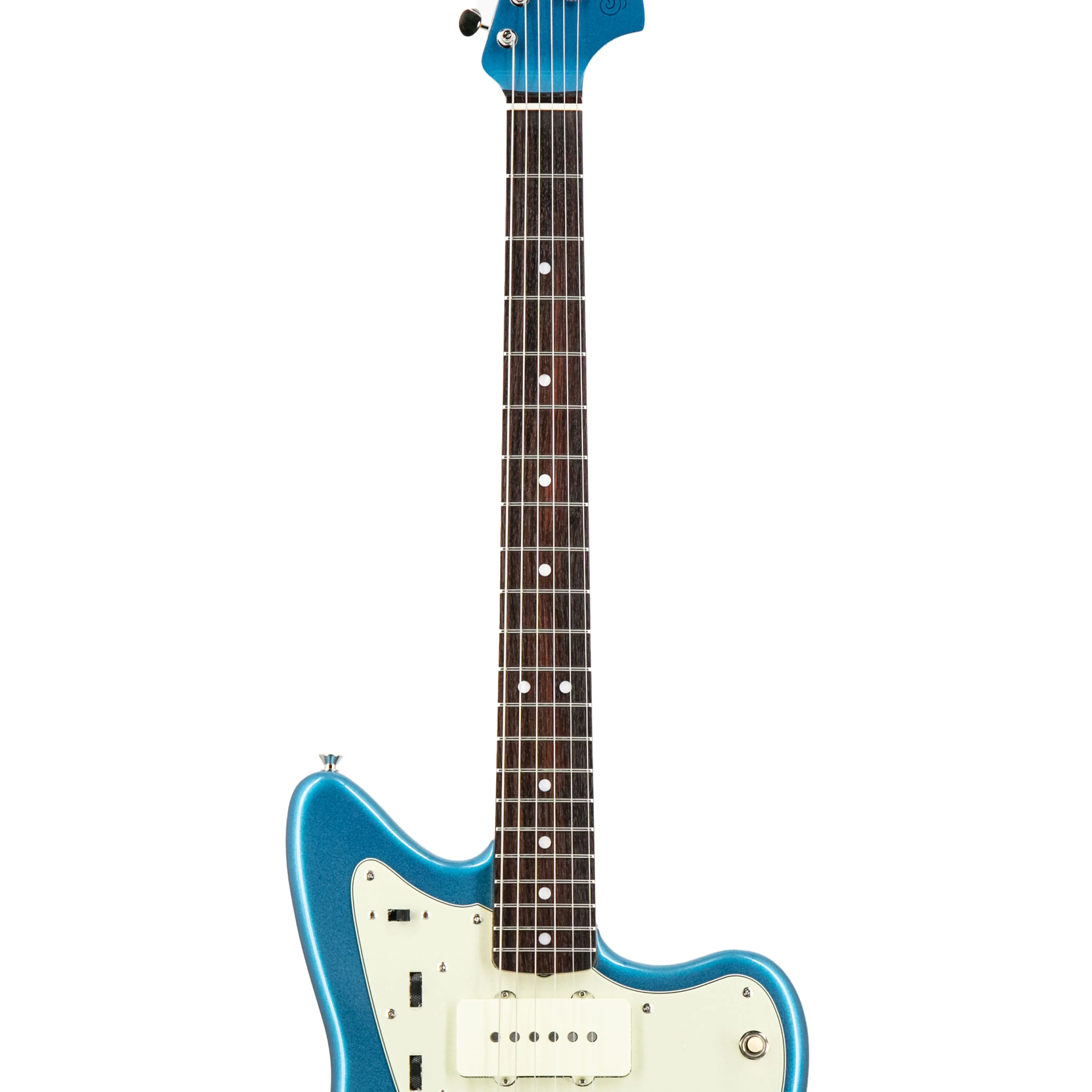 Fender FSR Collection Traditional 60s Jazzmaster Electric Guitar, RW FB, Lake Placid Blue