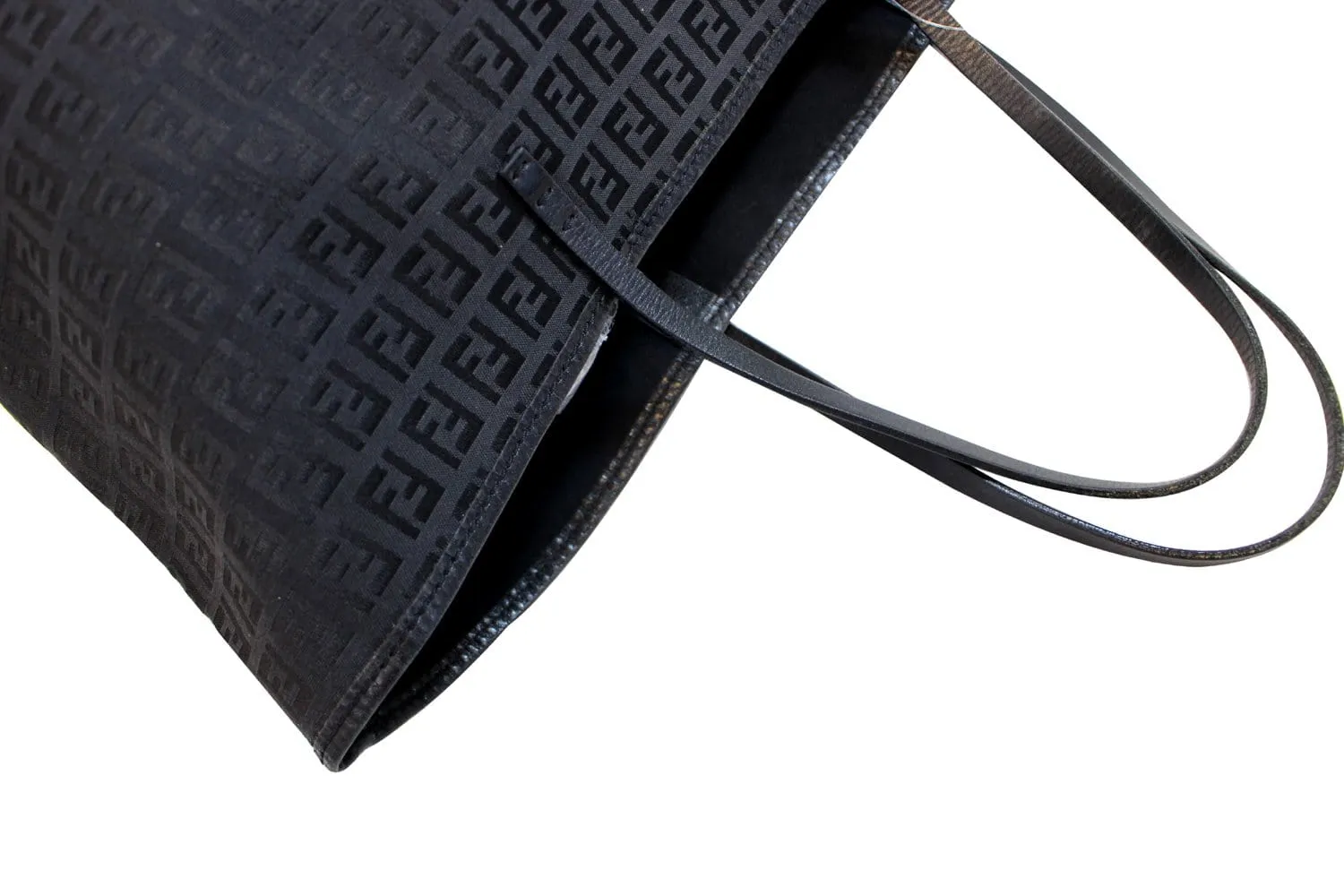 FENDI Monogram Zucca Pattern Tote Bag with Pouch