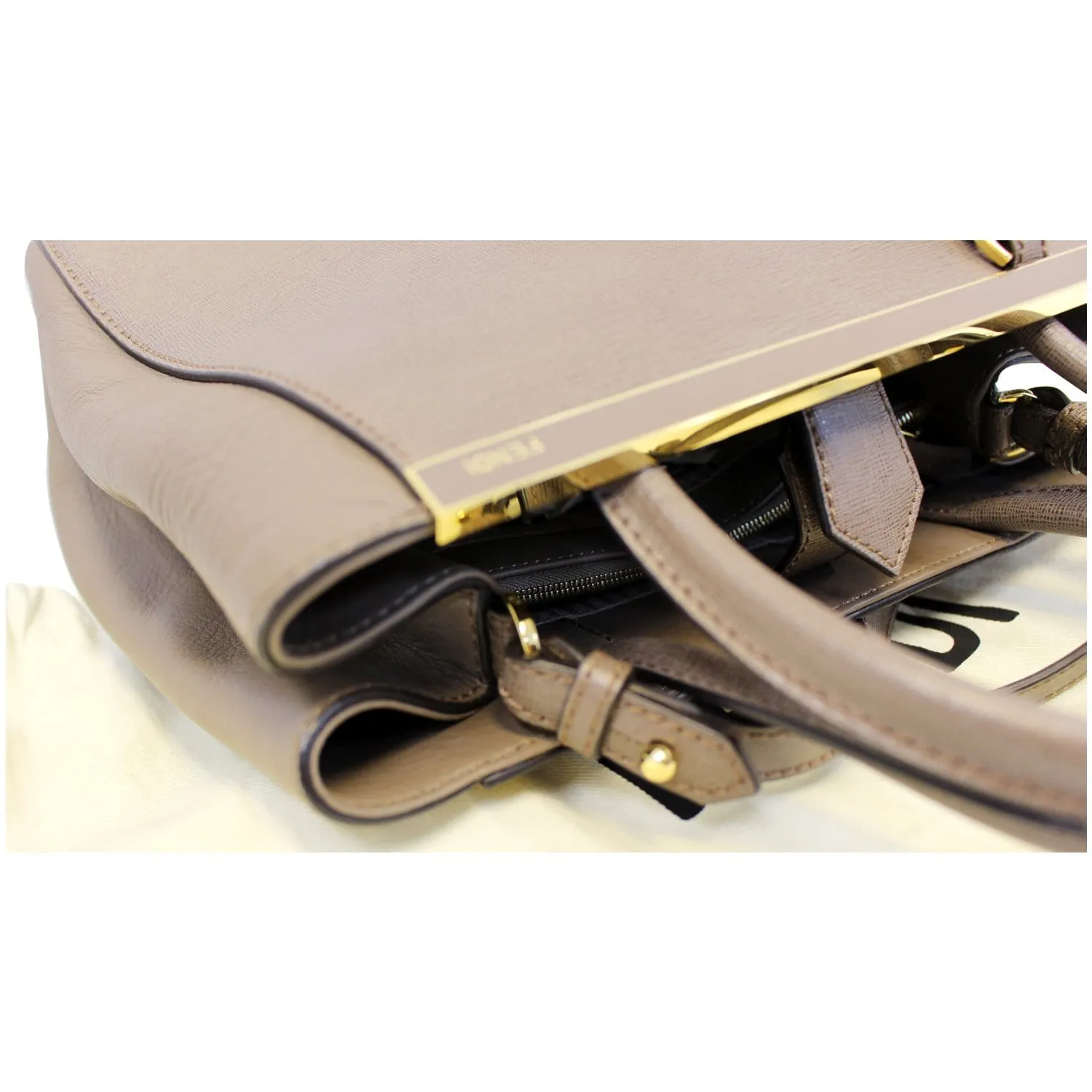 FENDI Roma Petite 2 Jours Leather Shoulder Handbag - 15% OFF