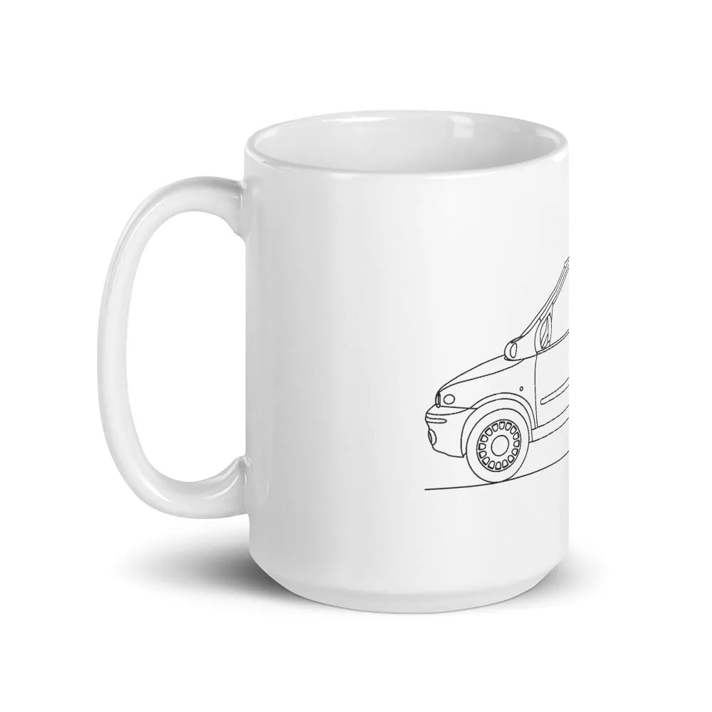 Fiat Multipla Outline Mug
