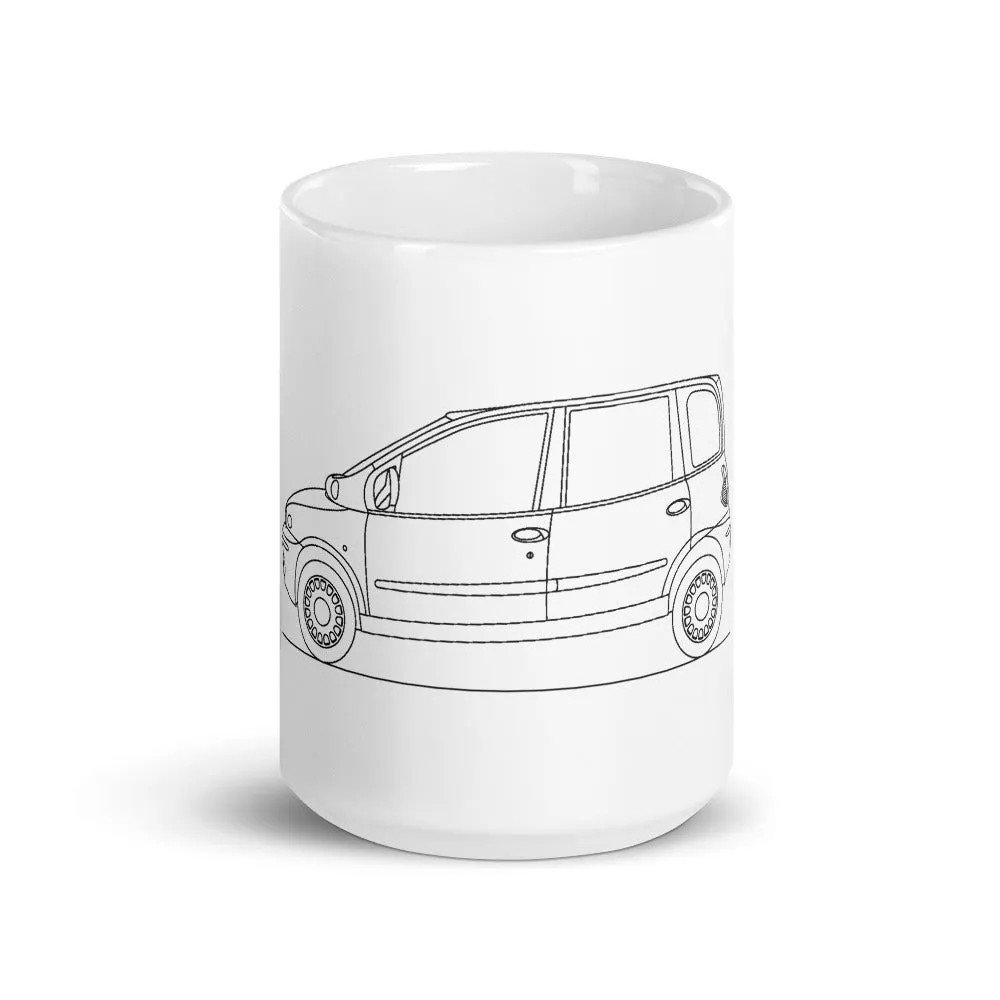 Fiat Multipla Outline Mug