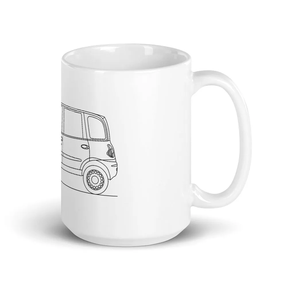 Fiat Multipla Outline Mug
