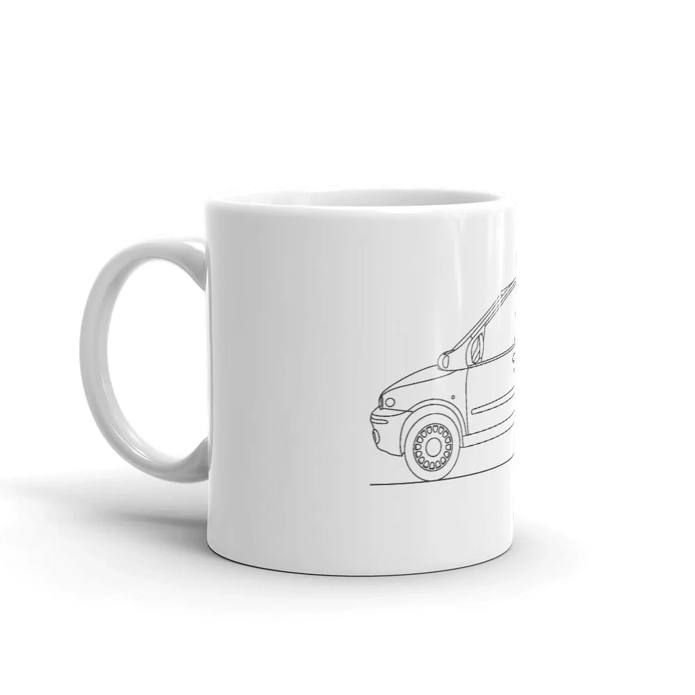 Fiat Multipla Outline Mug