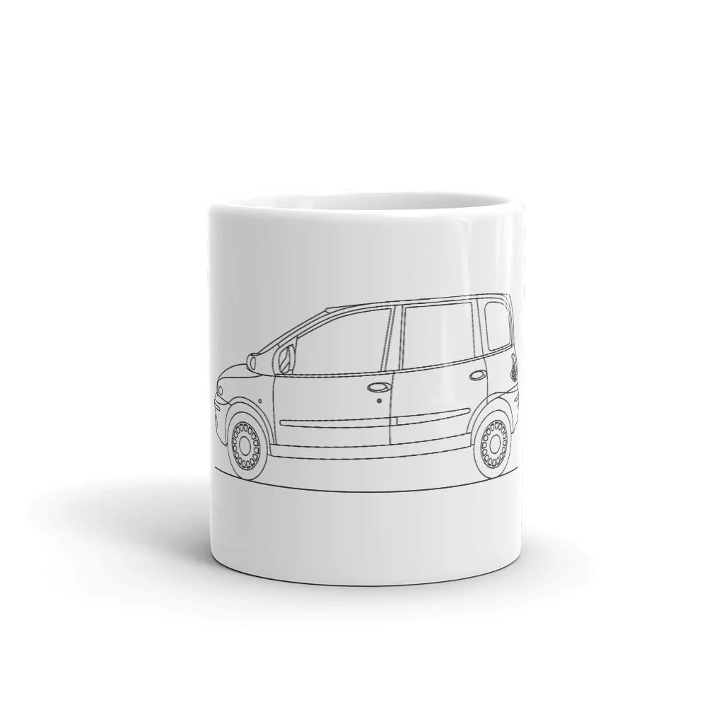 Fiat Multipla Outline Mug