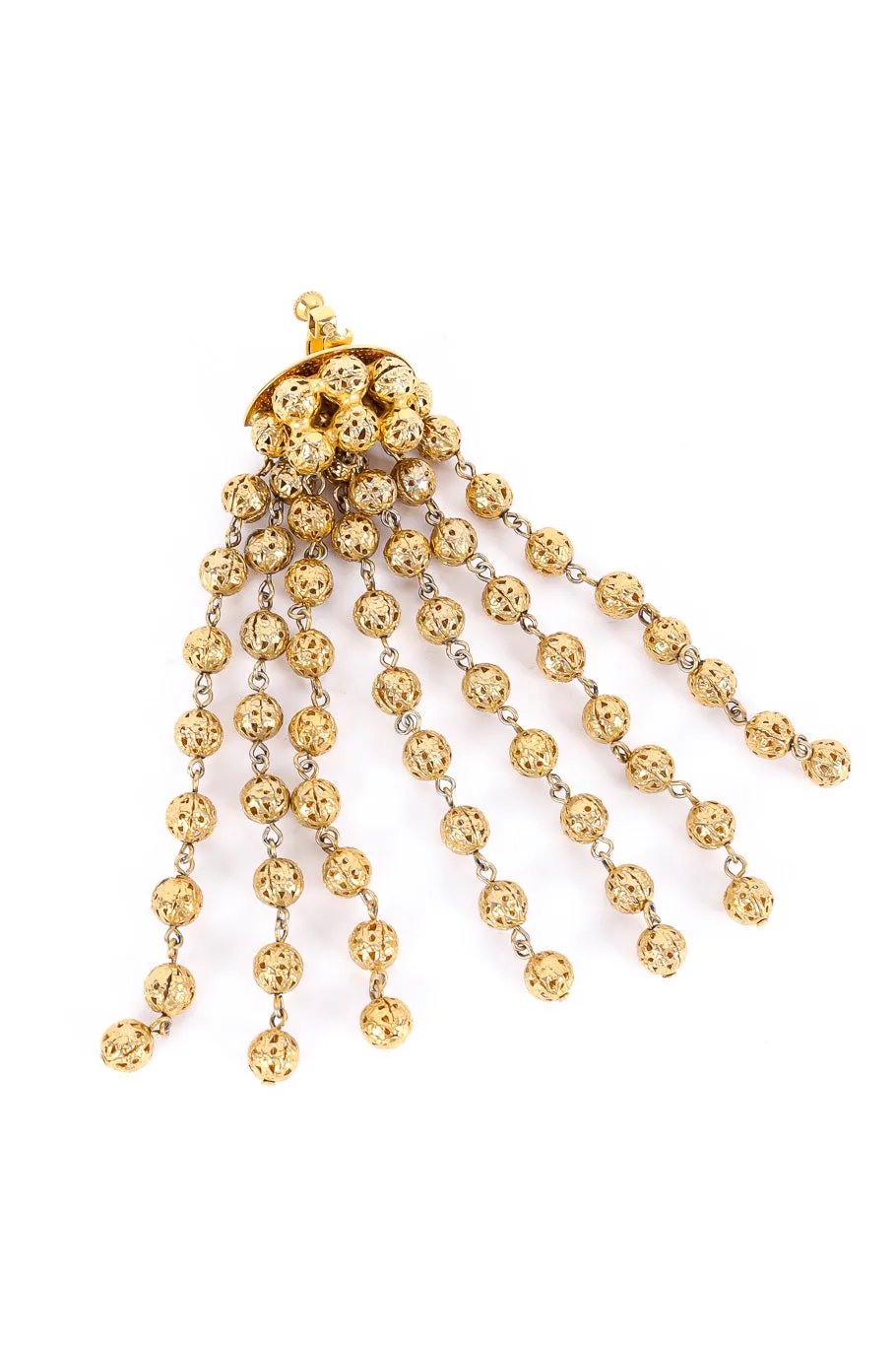 Filigree Ball Fringe Earrings