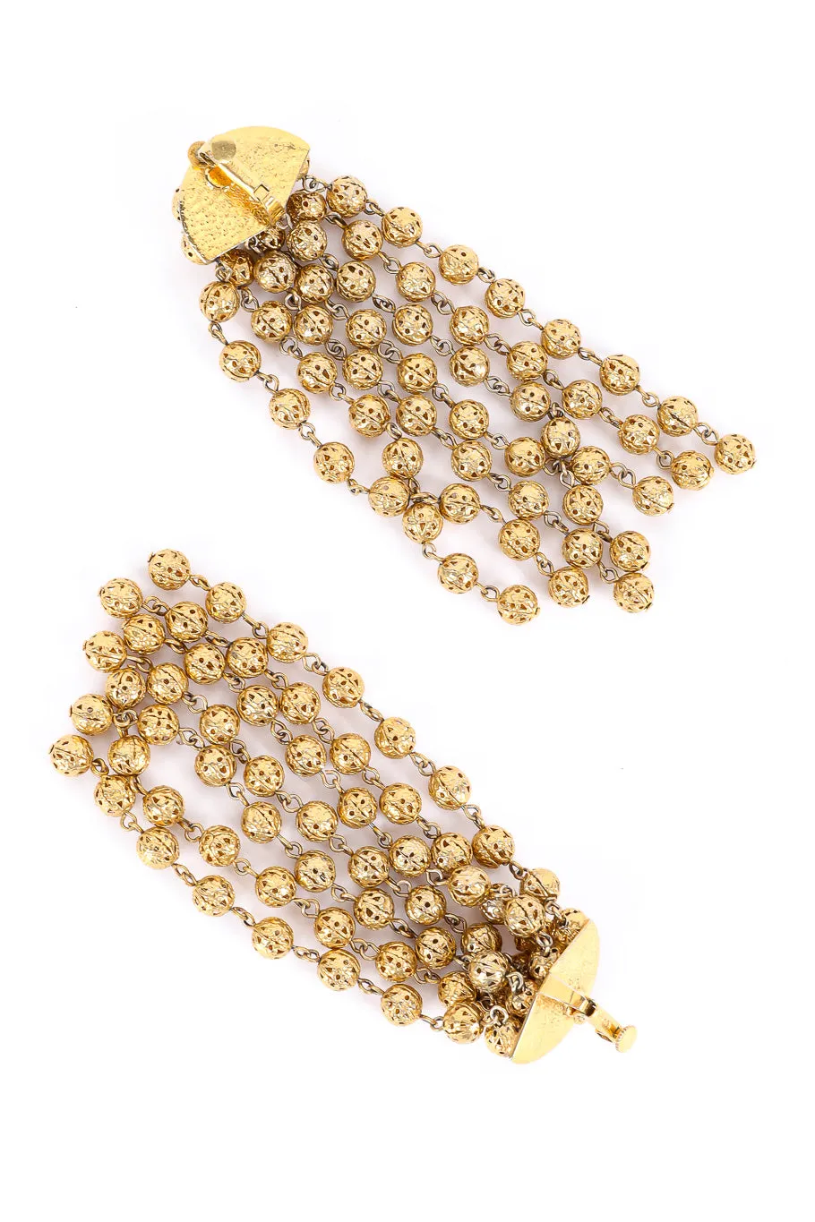 Filigree Ball Fringe Earrings