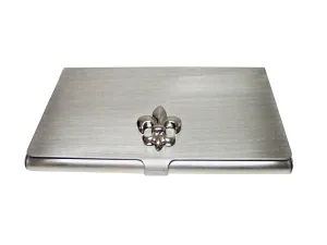 Fleur de Lys Matte Business Card Holder
