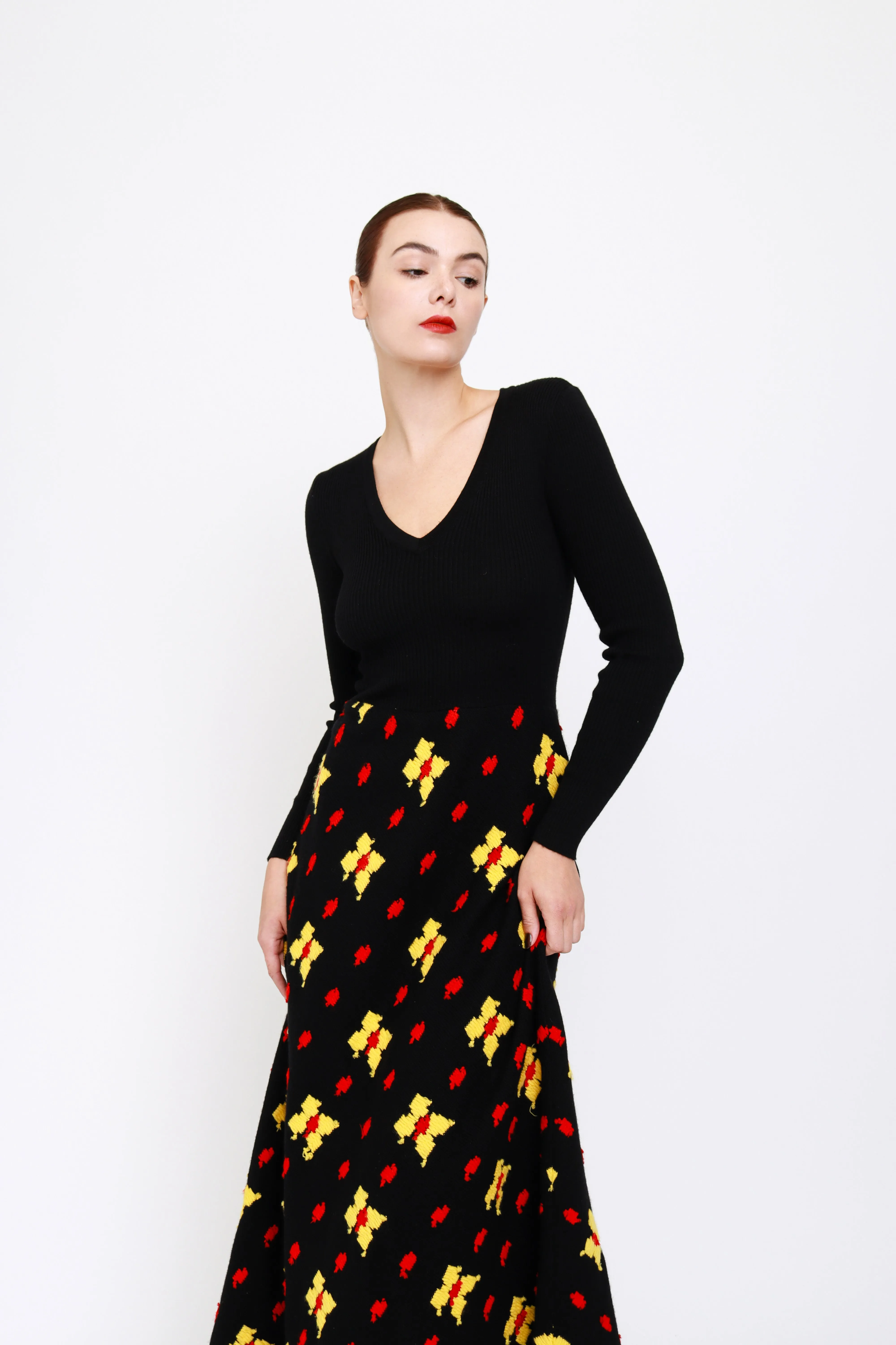 Flight of the Butterflies Knit Maxi Dress