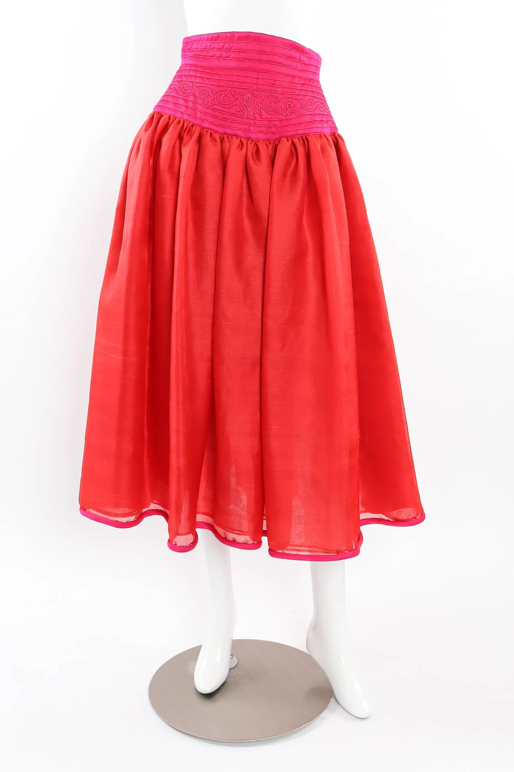 Floral Column Top & Skirt Set
