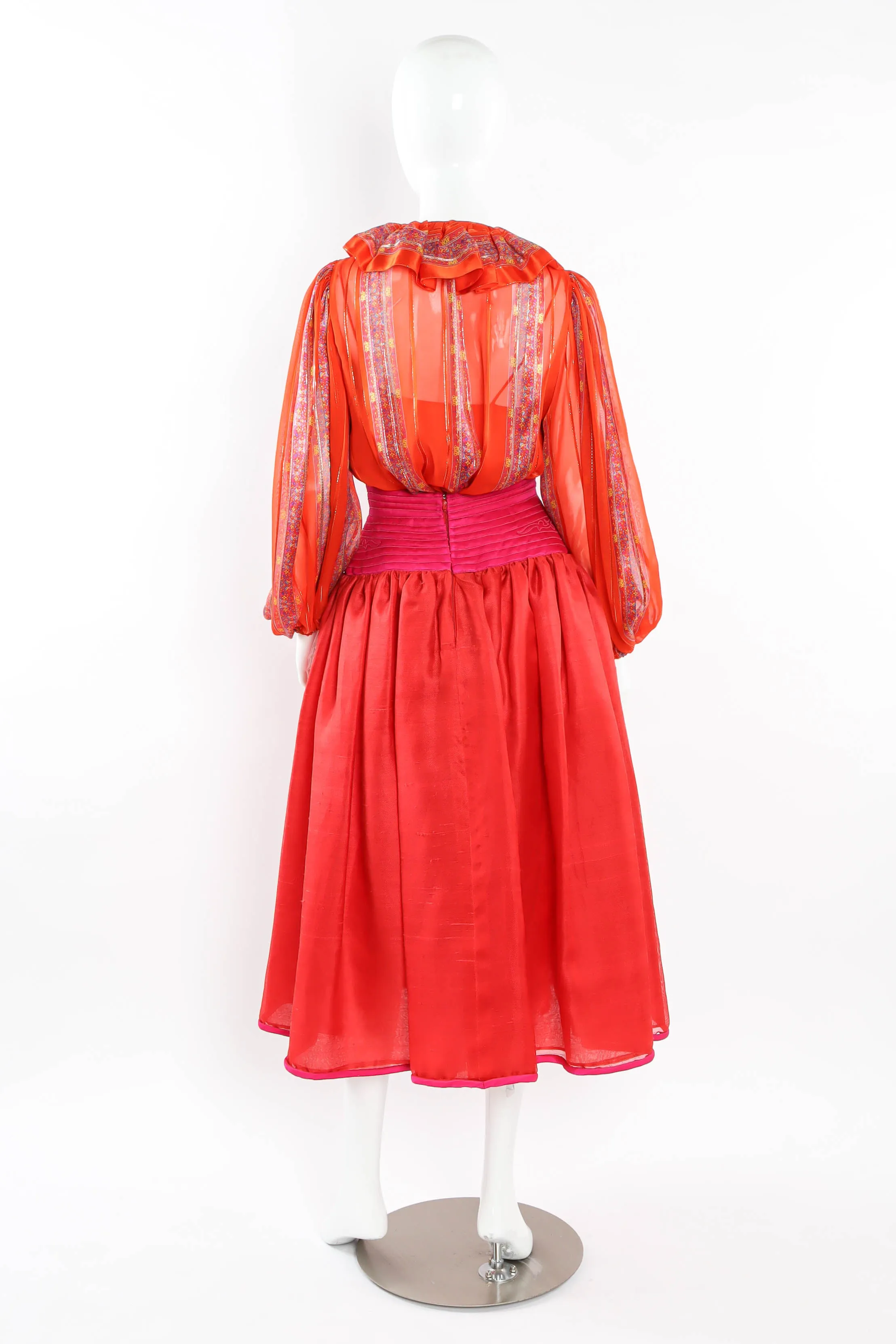 Floral Column Top & Skirt Set