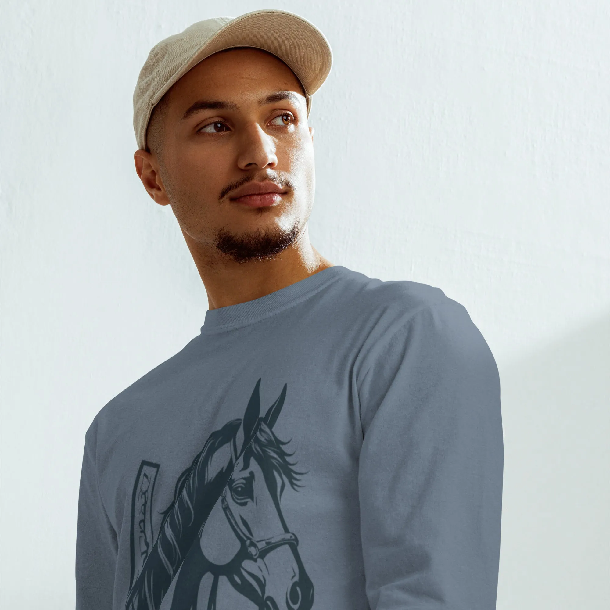 Garment-dyed heavyweight long-sleeve shirt-Small to 3XL