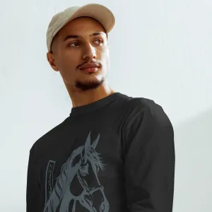 Garment-dyed heavyweight long-sleeve shirt-Small to 3XL