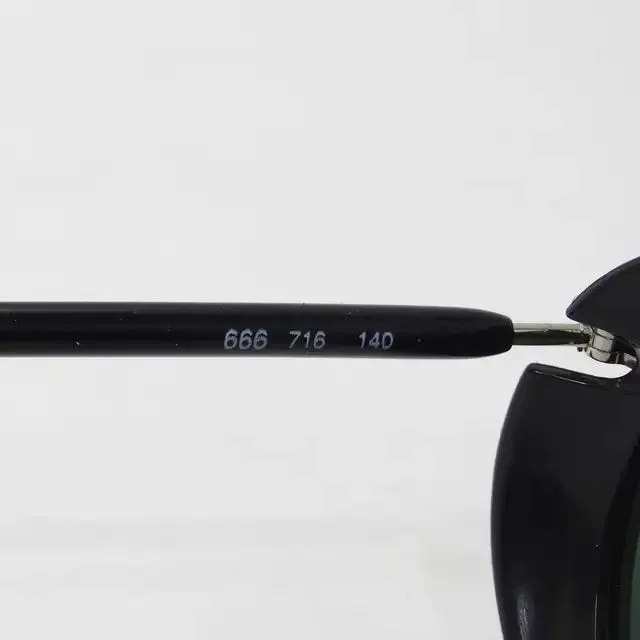 Giorgio Armani 1990s Black Silver Sunglasses