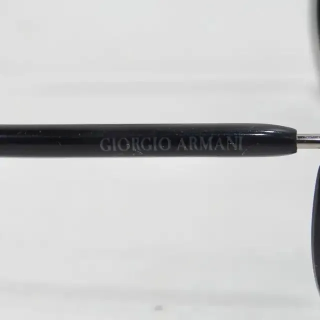 Giorgio Armani 1990s Black Silver Sunglasses