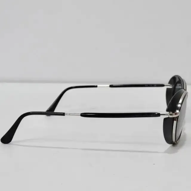 Giorgio Armani 1990s Black Silver Sunglasses