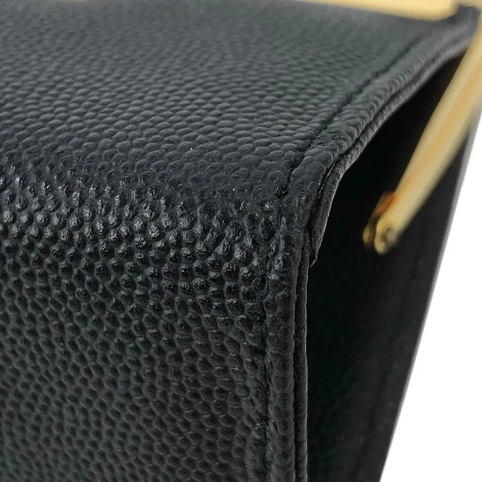 GIVENCHY Logo Clasp Mini Handbag Black Vintage Old gmgwt2