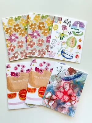 Greeting Card Set - Flowers & Thank Yous