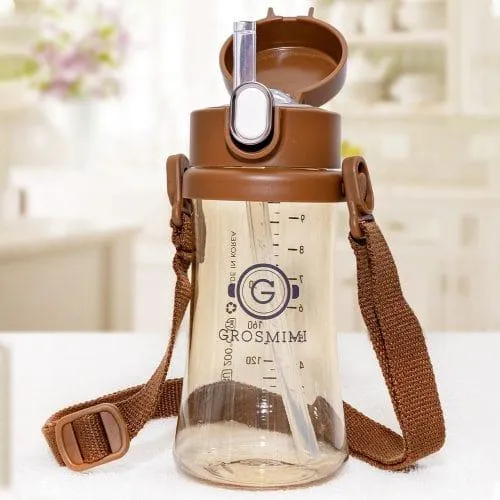 Grosmimi Straw Cup Strap Gold Brown