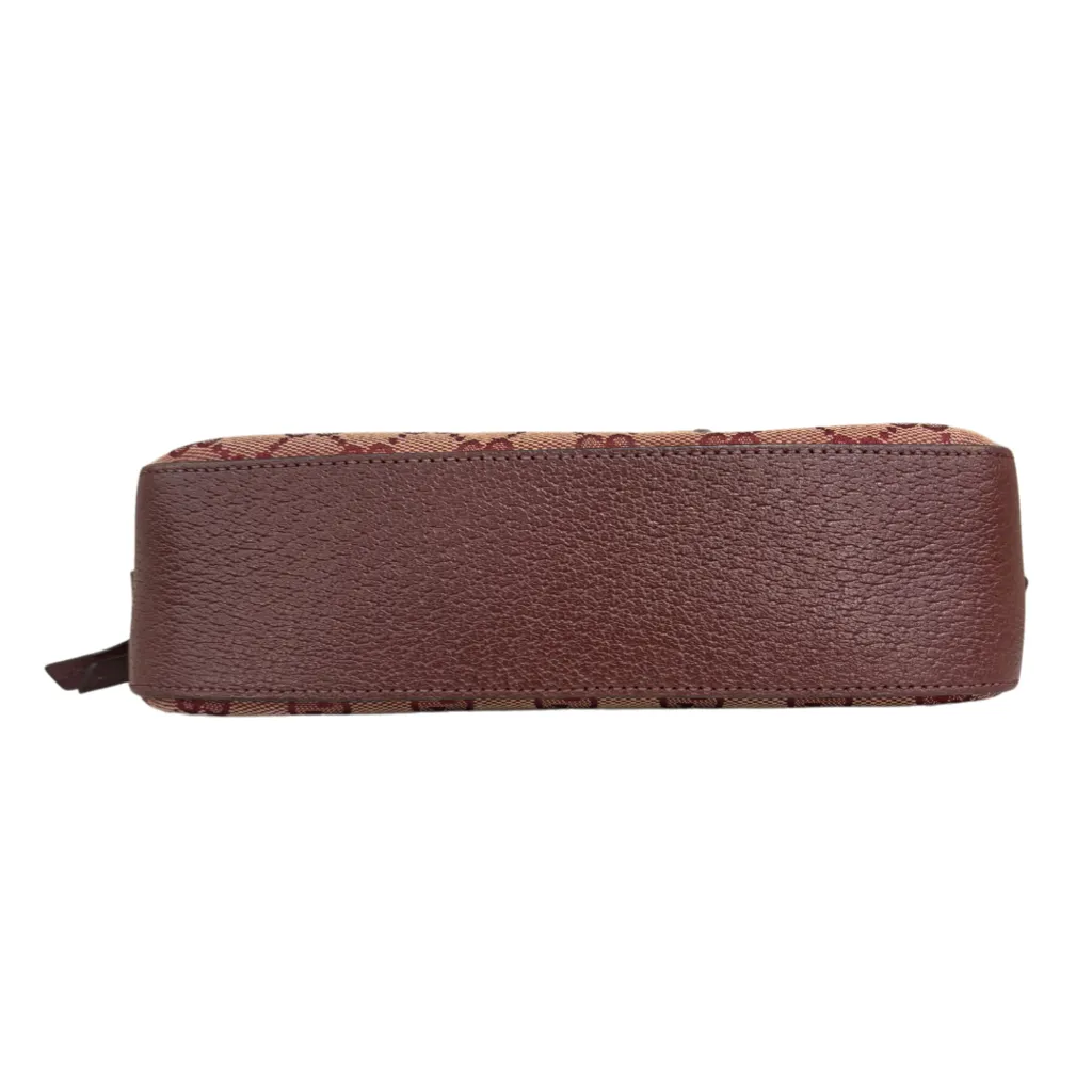 Gucci Brown Canvas 1955 Horsebit Crossbody
