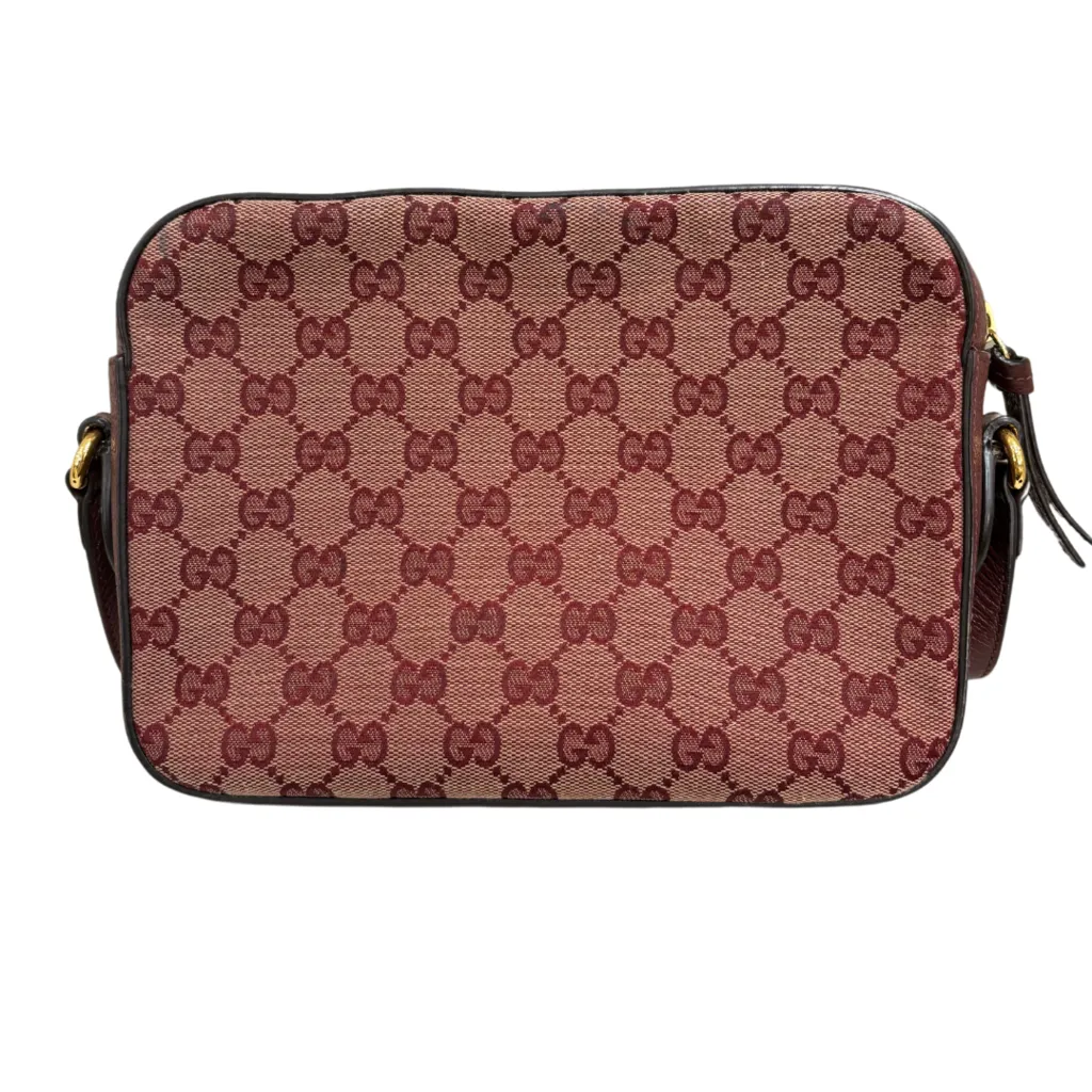 Gucci Brown Canvas 1955 Horsebit Crossbody