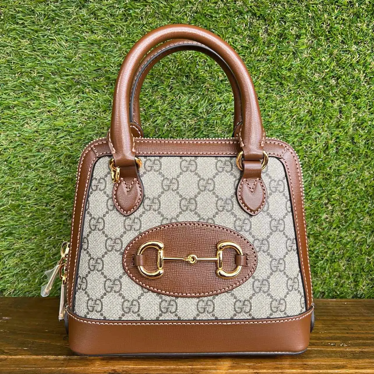Gucci Handbag "HORSEBIT" New Taupe Size OS