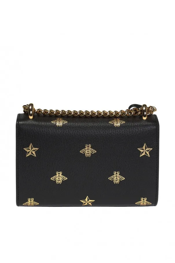 Gucci Padlock Bee Star Handbag with Chain