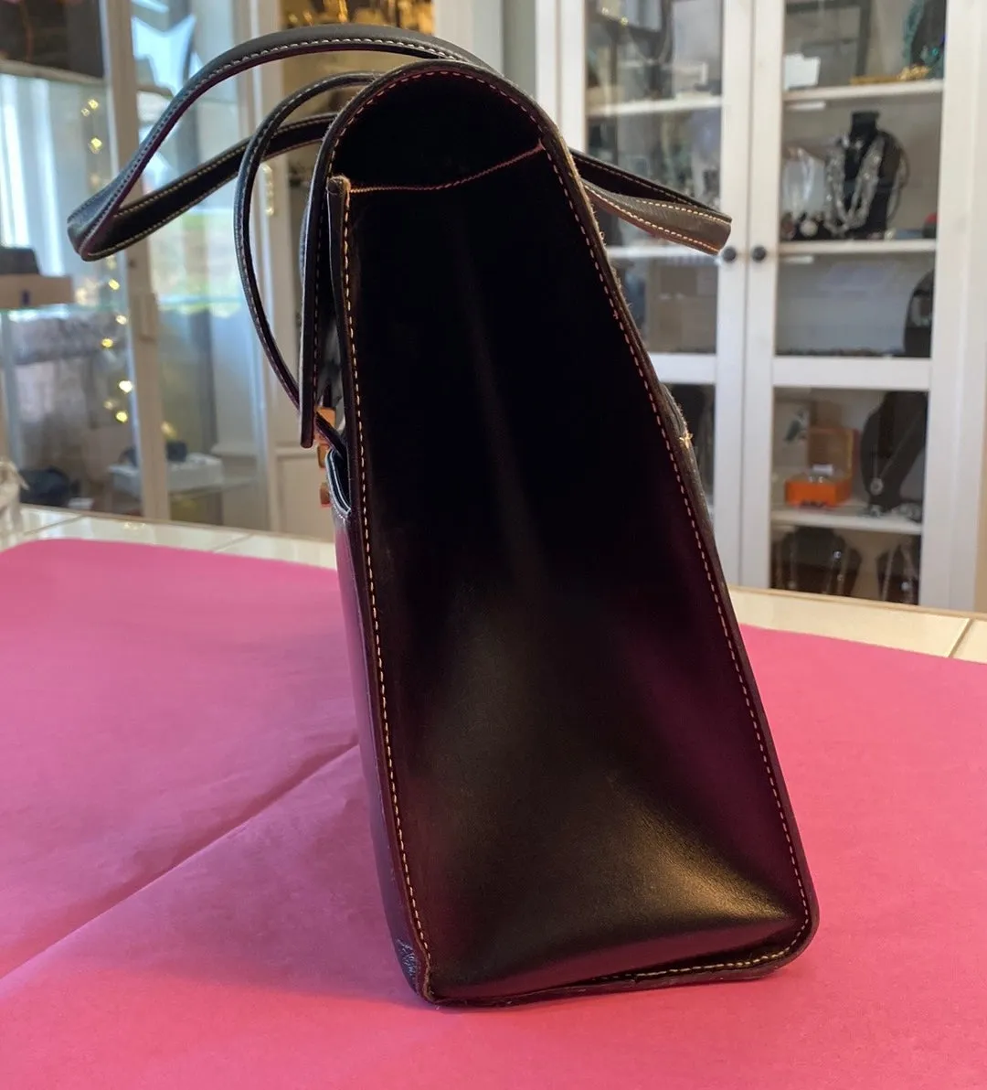 GUCCI Smooth Leather Lady Lock Shoulder Bag In Black
