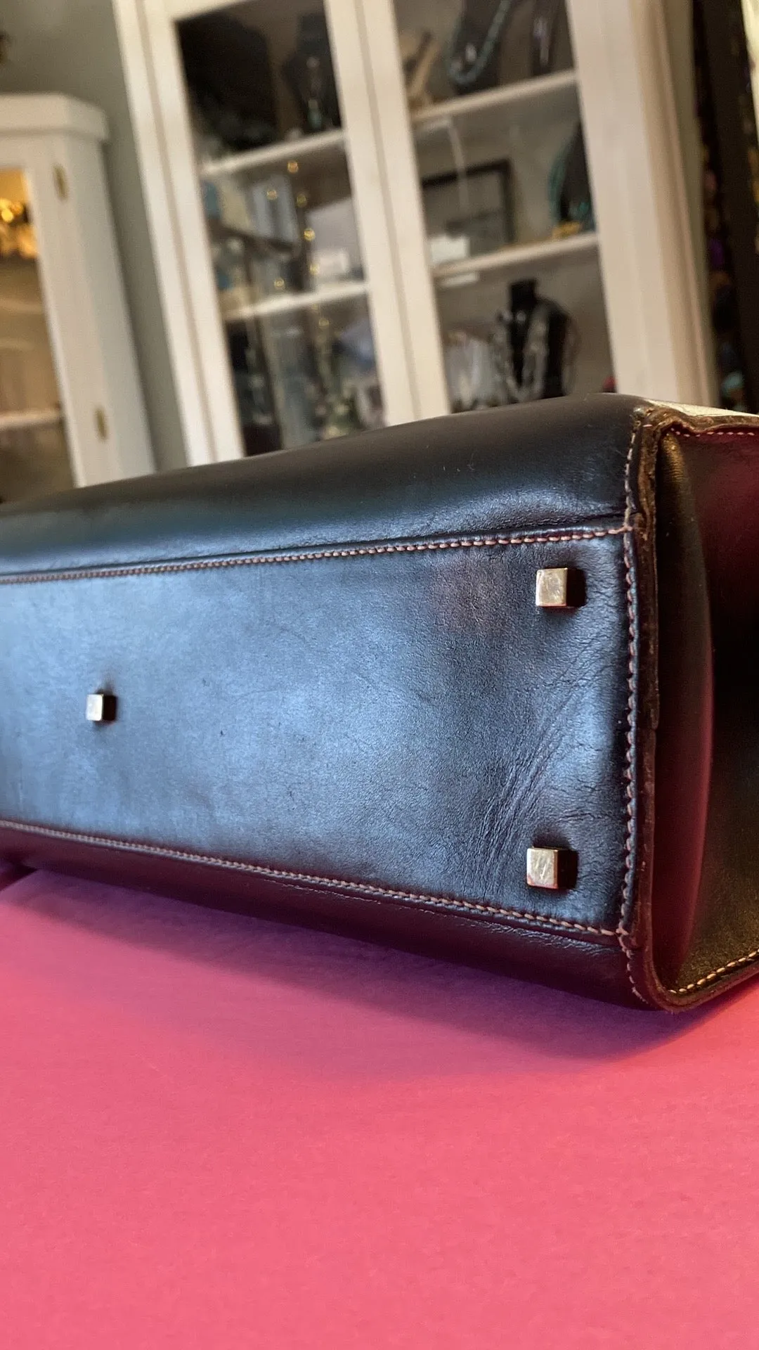 GUCCI Smooth Leather Lady Lock Shoulder Bag In Black