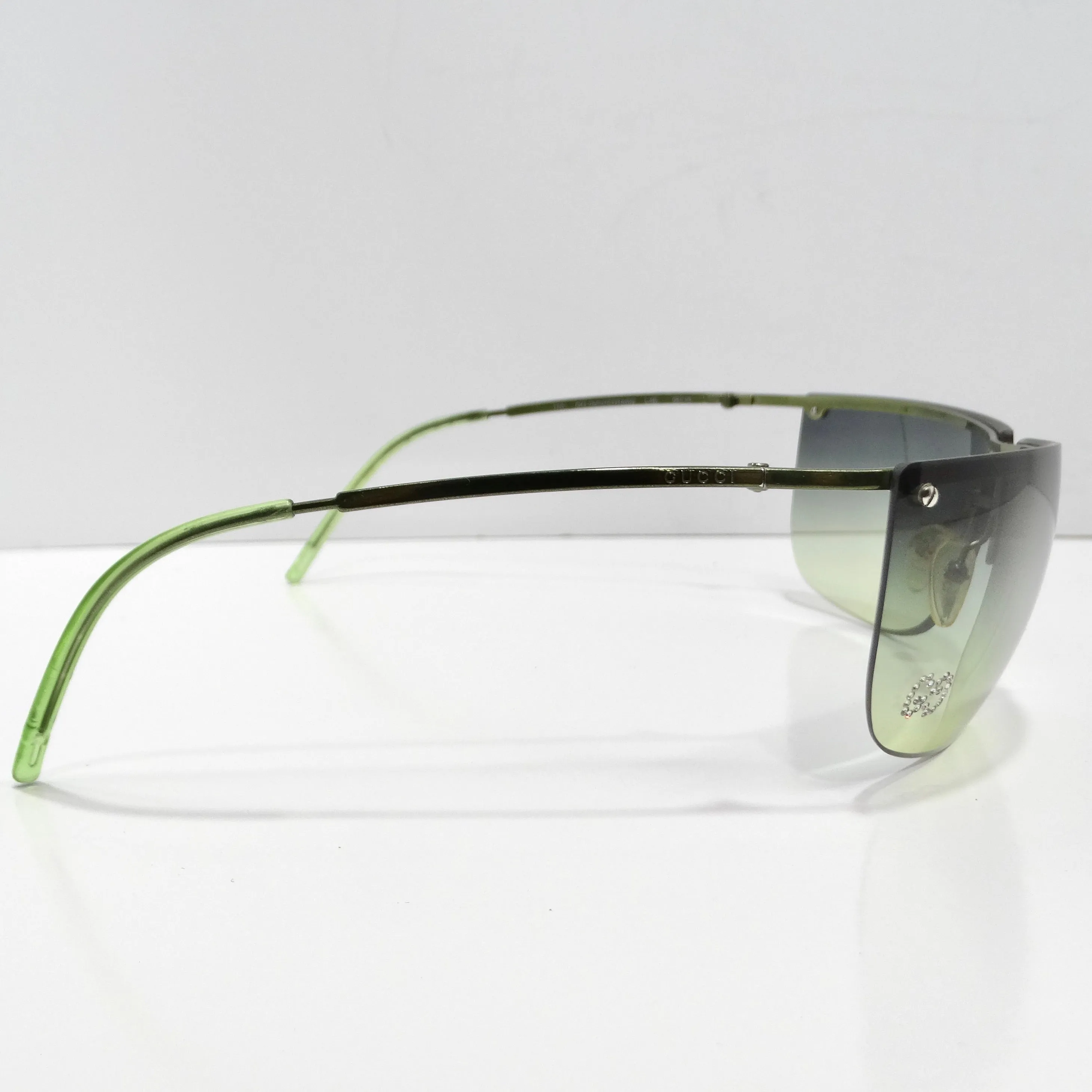 Gucci Y2K Green Gradient Sunglasses