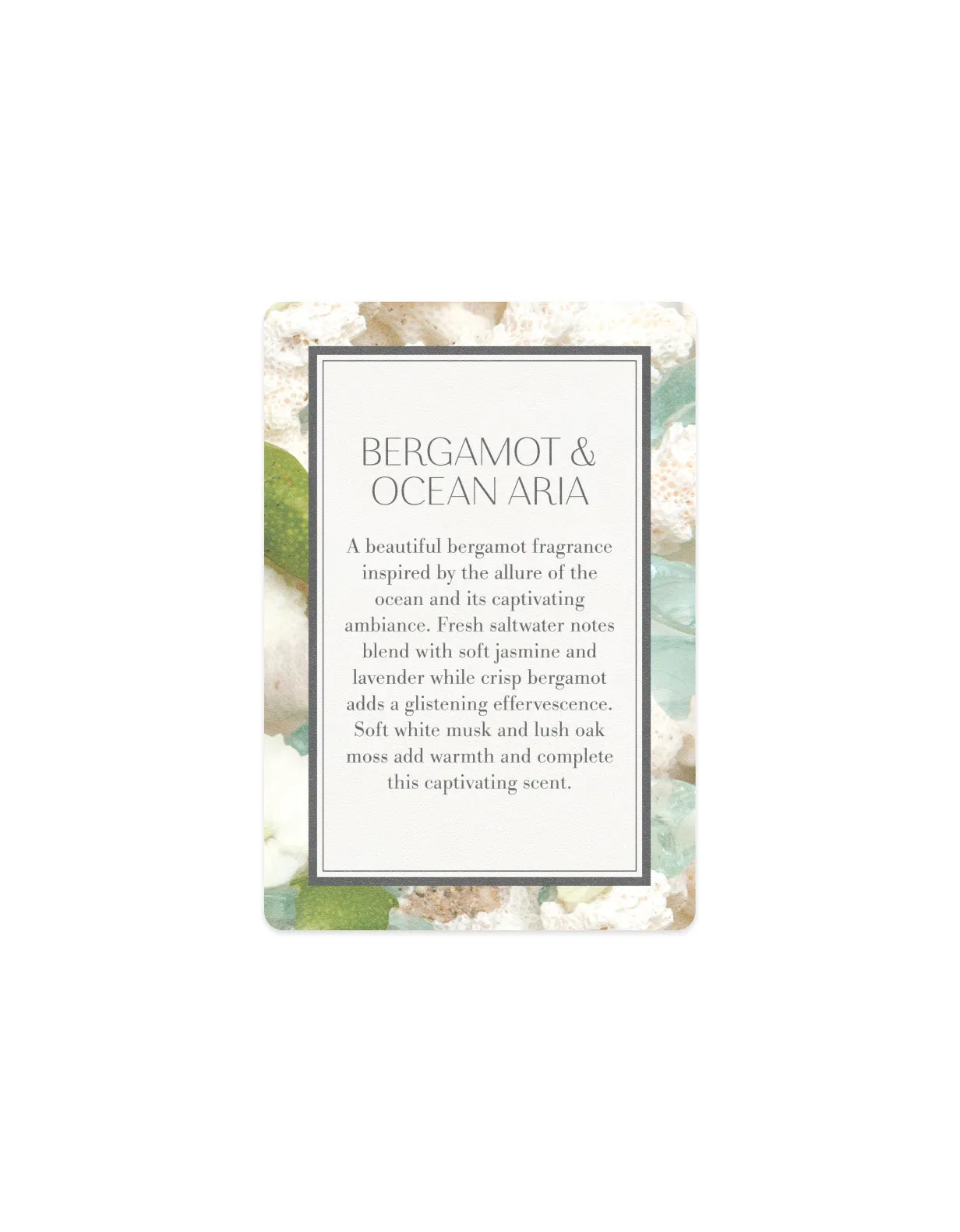 GWP - Scented Card - Bergamot & Ocean Aria
