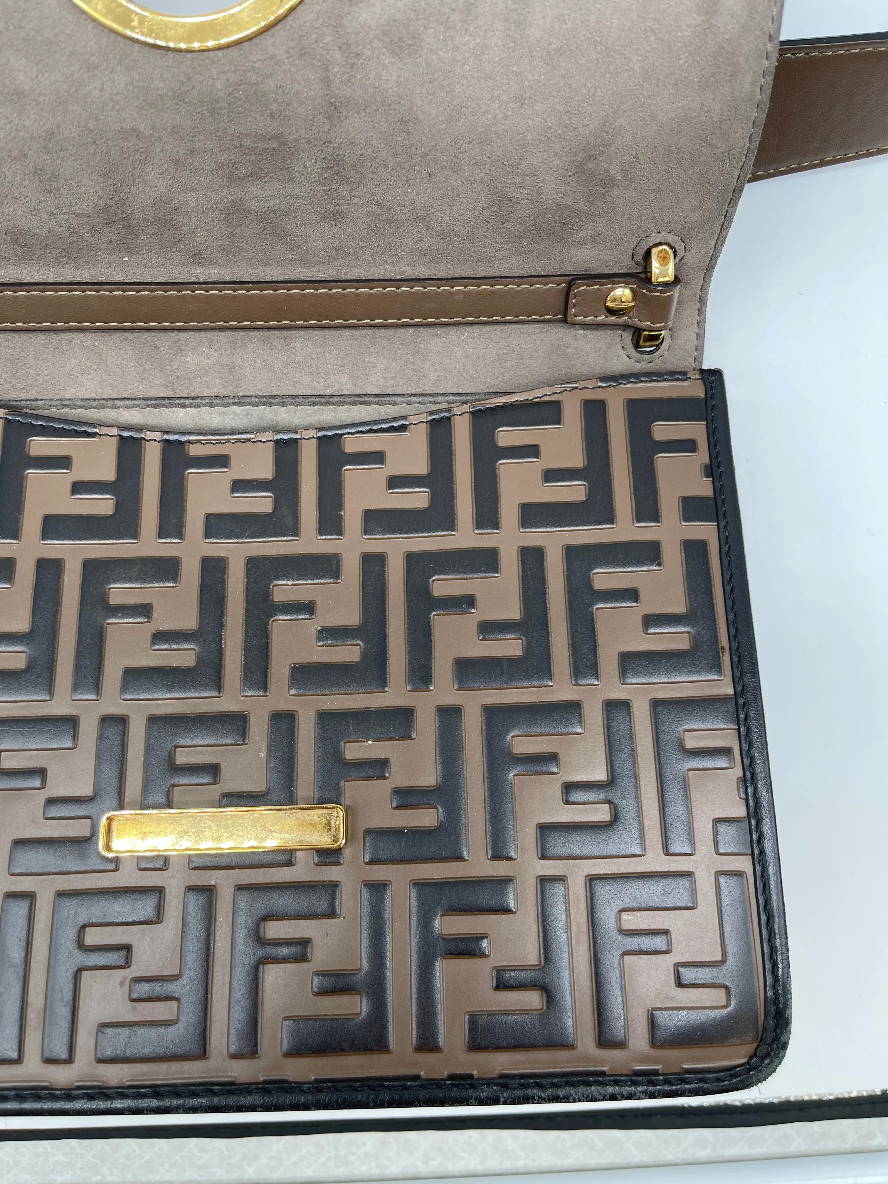 Handbag Luxury Designer By Fendi, Size: Medium