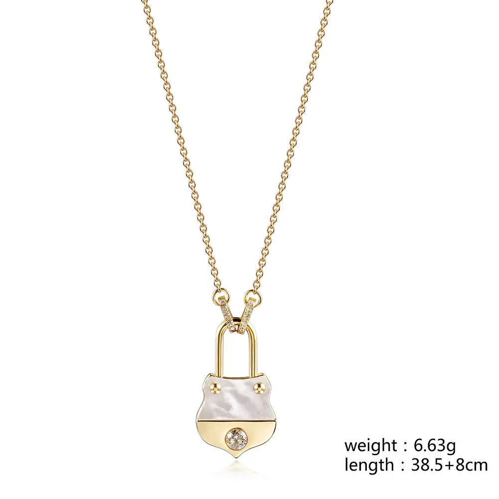 Handbag pendant necklace-NSSN786ST
