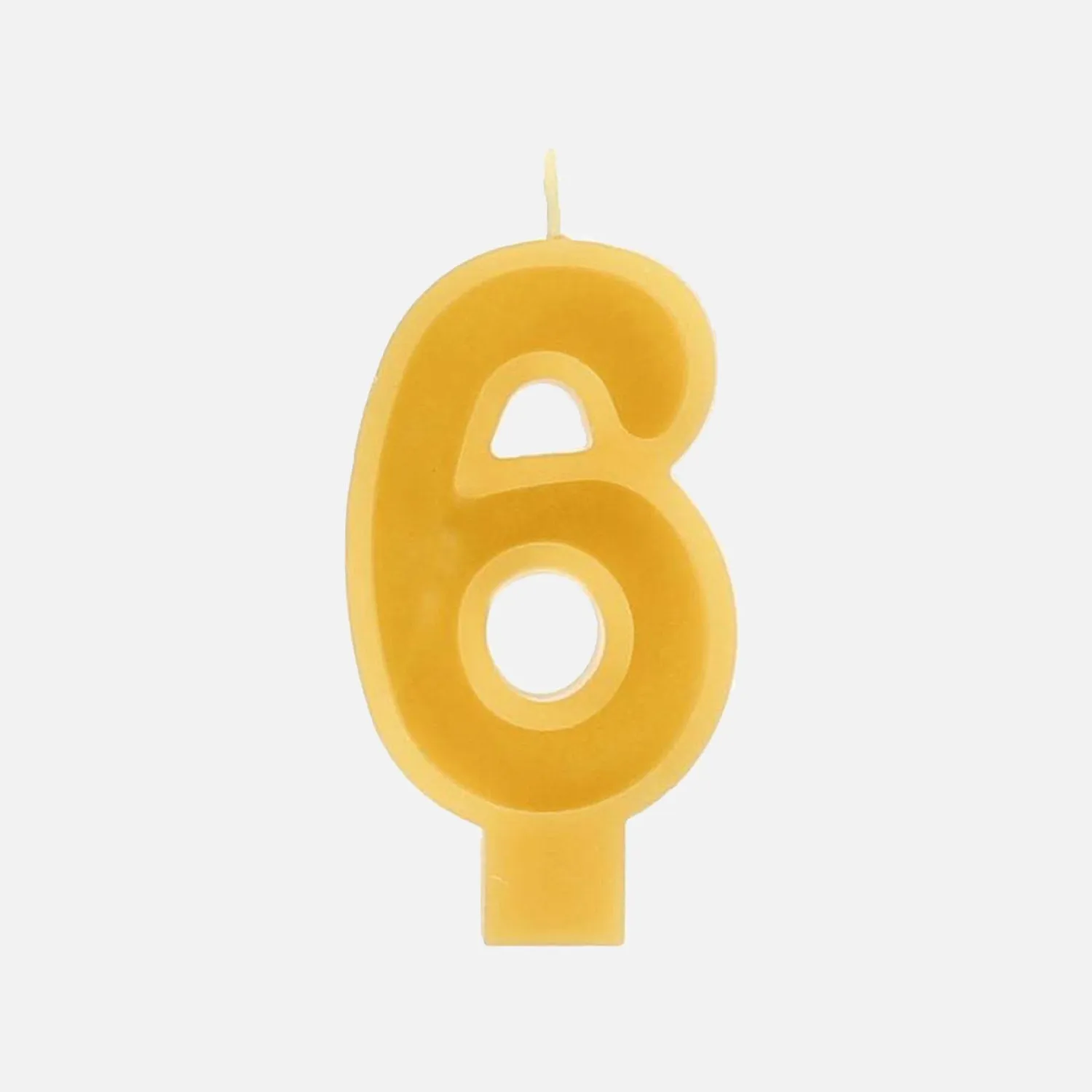 Handmade Beeswax Number Candles