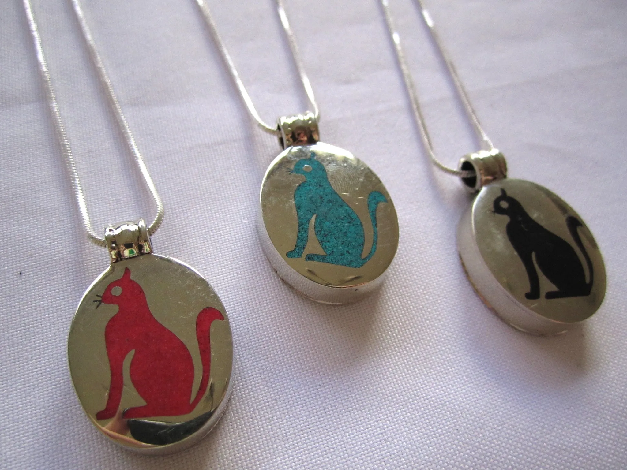 Handmade Box Cat Pendant