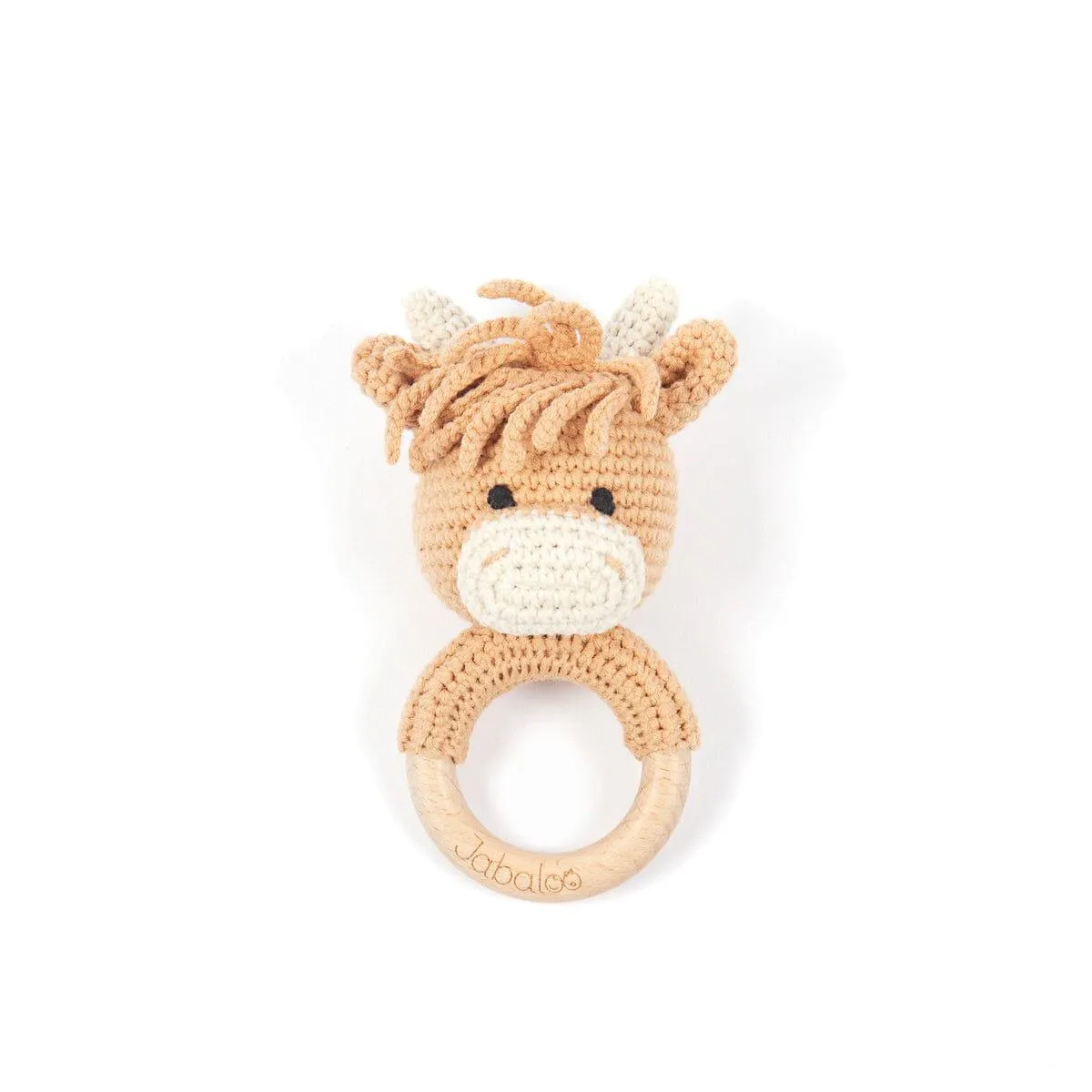 Handmade Bull Crochet Rattle