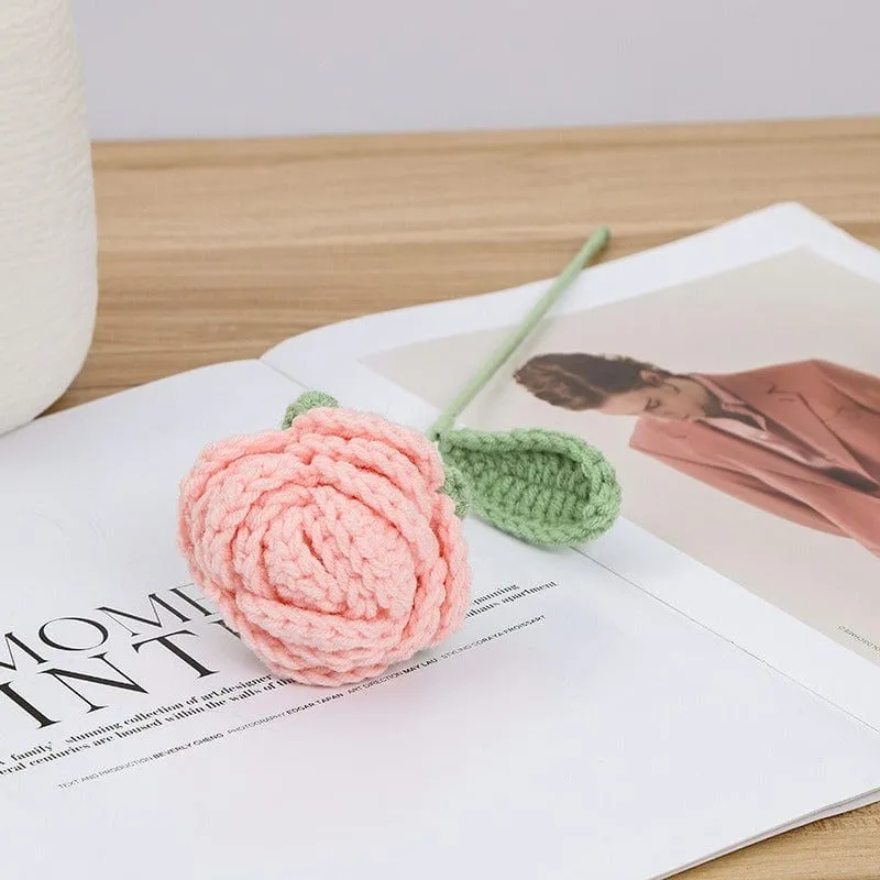 Handmade Crochet Rose Flower