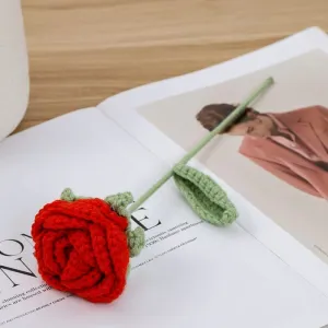 Handmade Crochet Rose Flower
