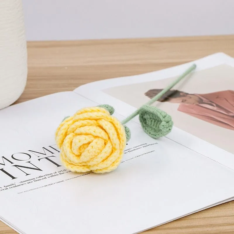 Handmade Crochet Rose Flower