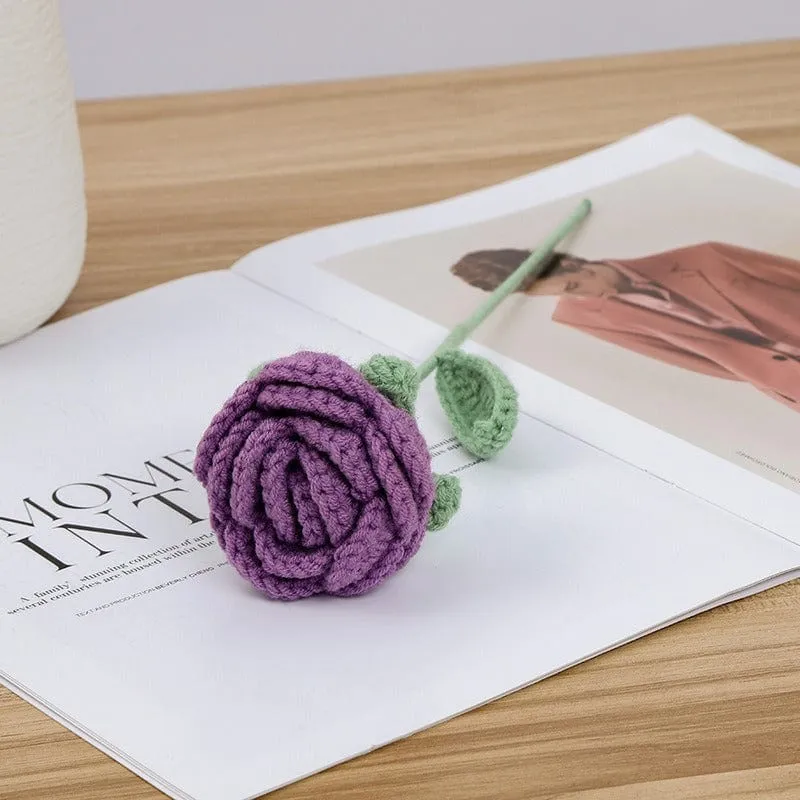 Handmade Crochet Rose Flower