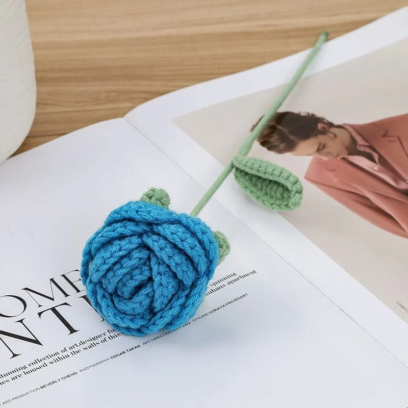 Handmade Crochet Rose Flower