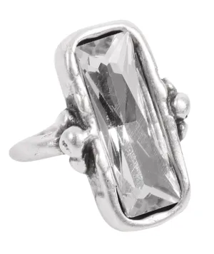 Handmade Crystal Brass Ring