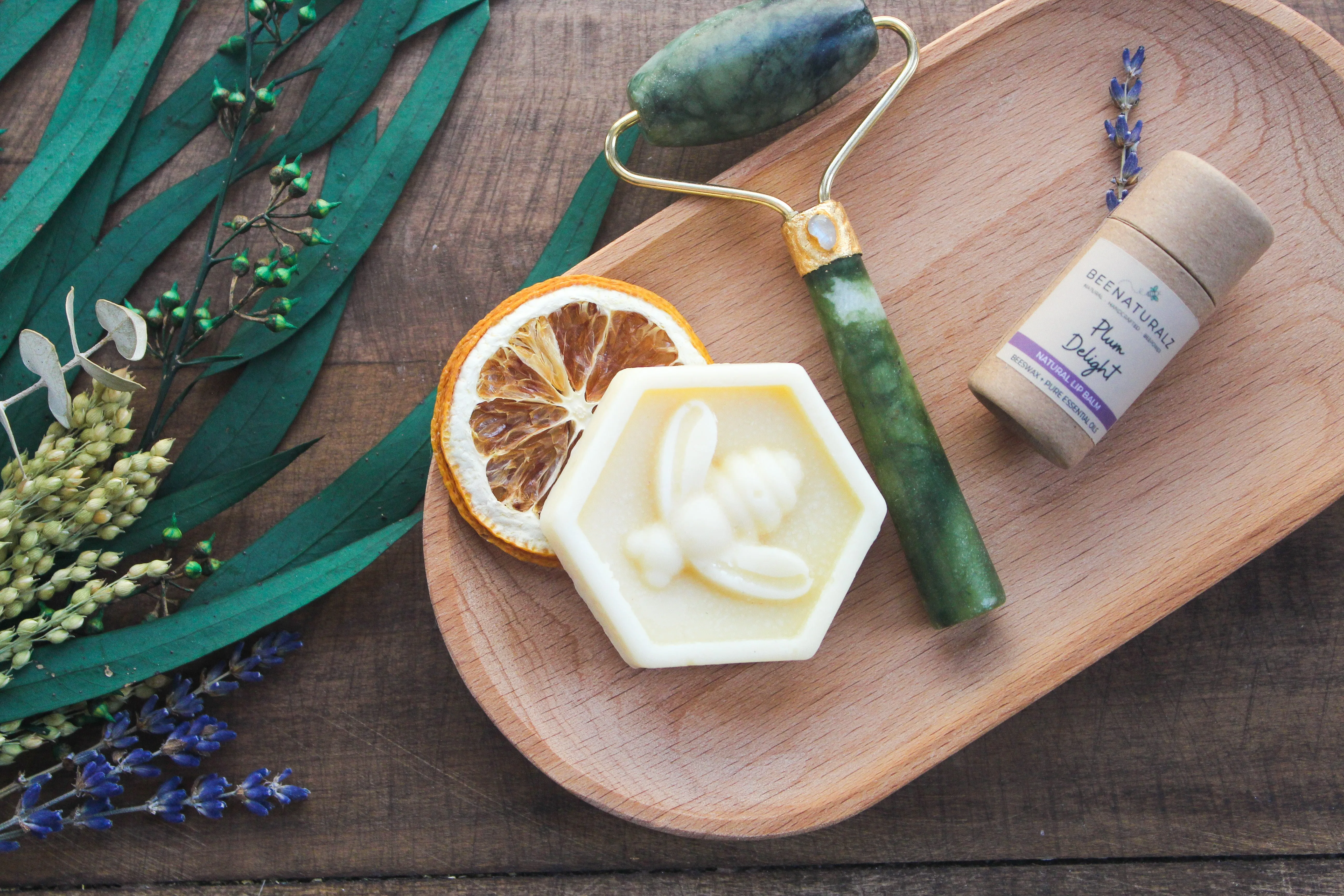 Handmade Jade   Moonstone Roller