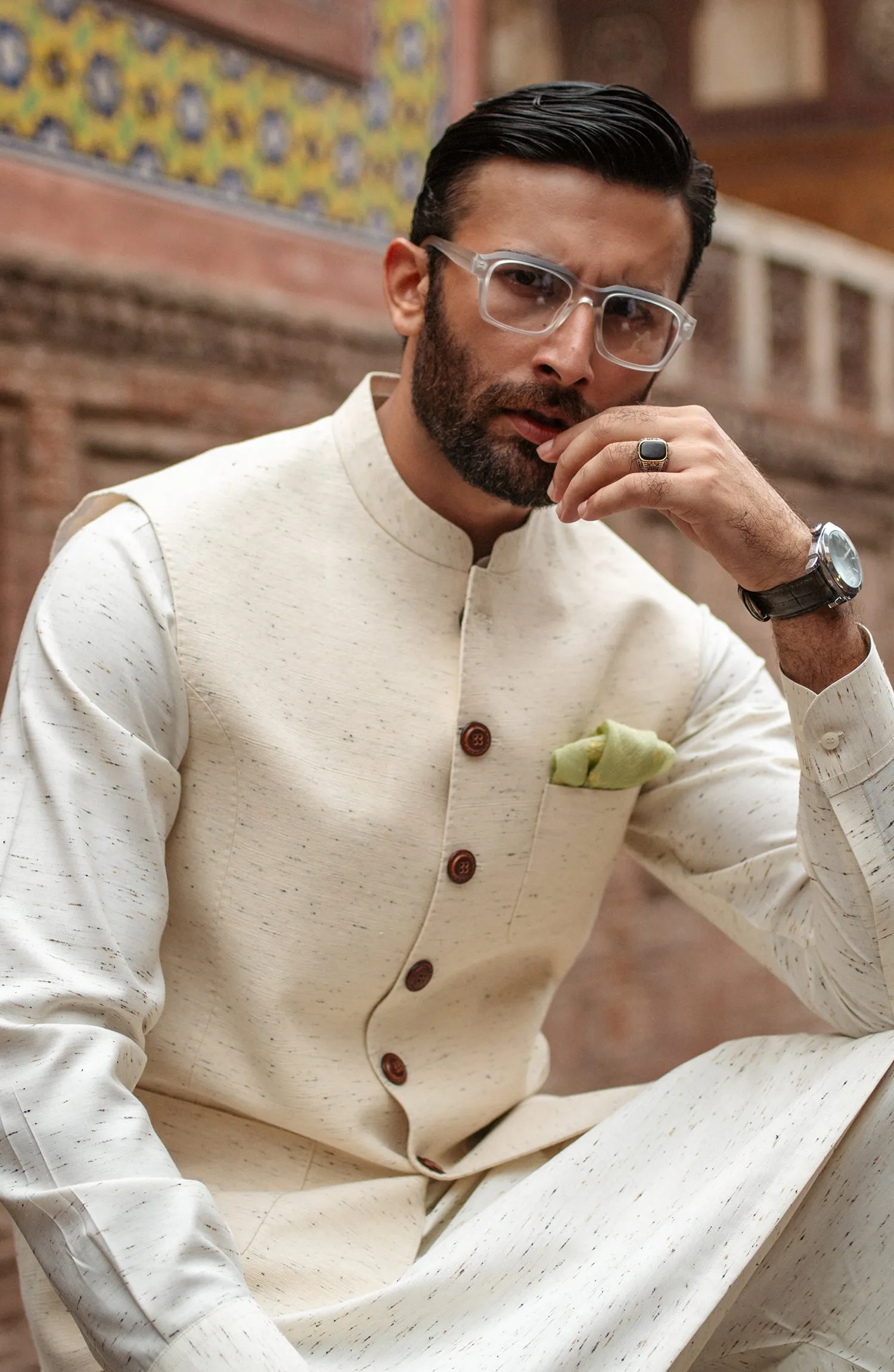 Handmade Khaddar Waist Coat
