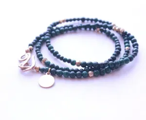 Handmade Malachite Wrap Bracelet